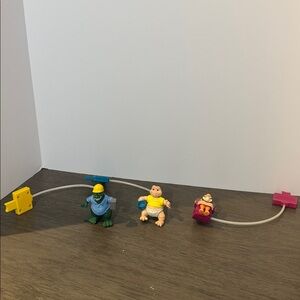 Vintage Lot Of 3 1992 McDonalds Disney DINOSAURS TV Show Figures Happy Meal Toys